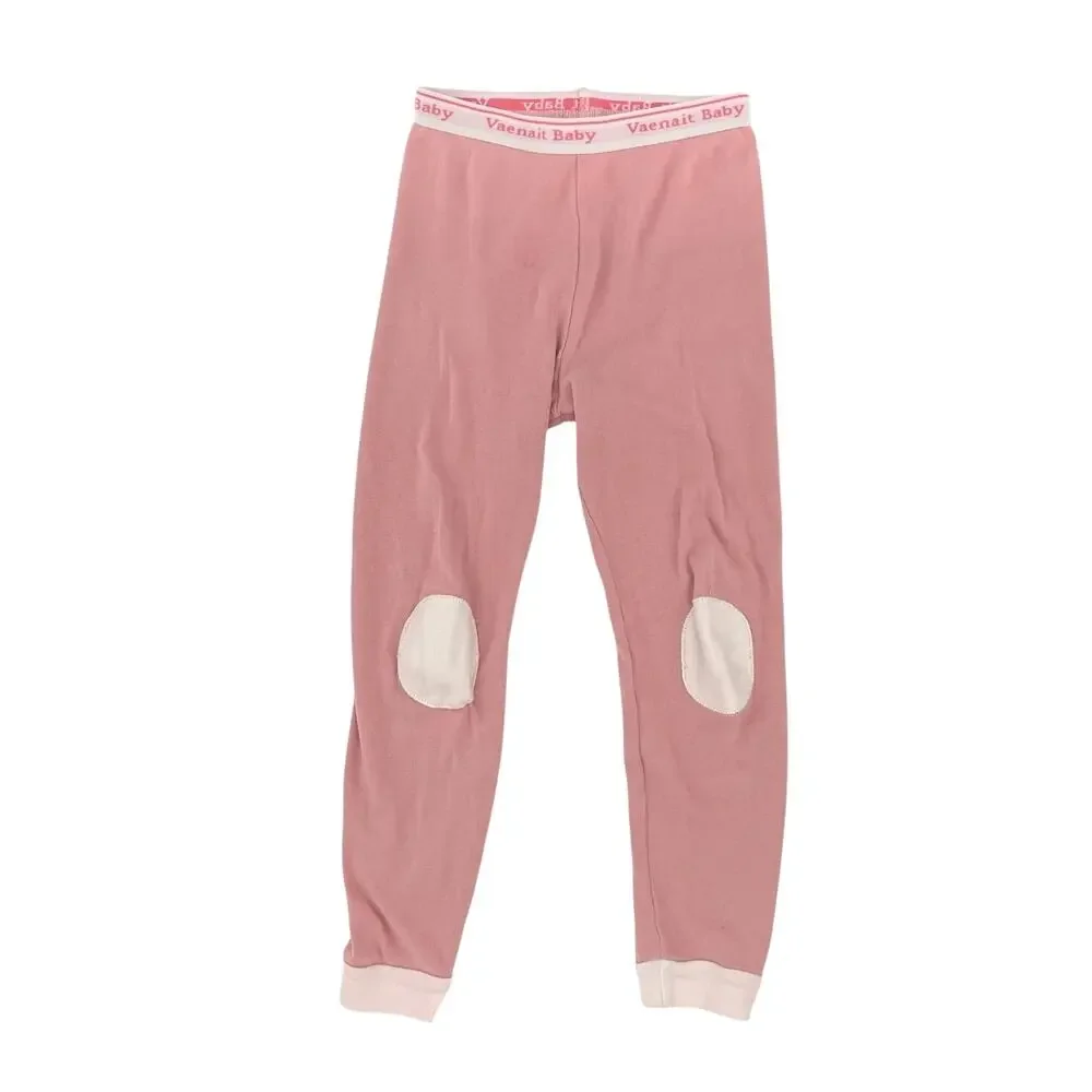 Vaenait Baby Pink Knit Bunny Rabbit Long Sleeve Pull On Pants Girls Pajama Set